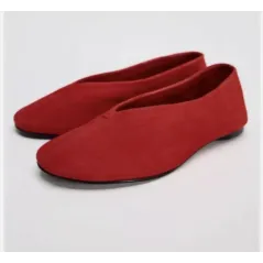 CZERWONE BALERINY DAMSKIE ROZMIAR 38 ZARA