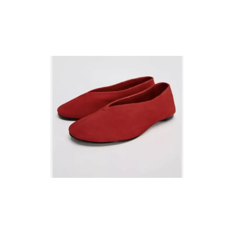 CZERWONE BALERINY DAMSKIE ROZMIAR 38 ZARA