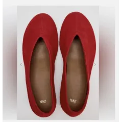 Czerwone Baleriny Damskie Rozmiar 38 Zara