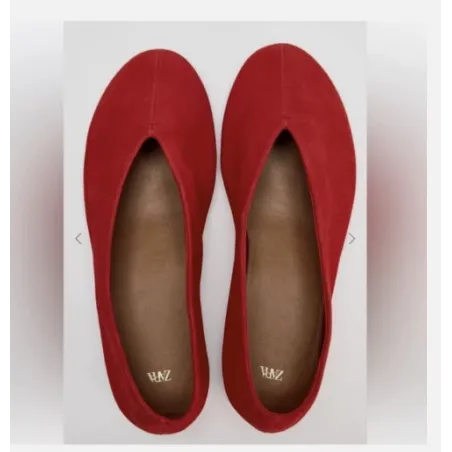 Czerwone Baleriny Damskie Rozmiar 38 Zara