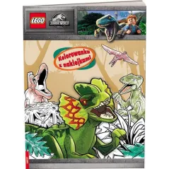 LEGO JURASSIC WORLD KOLOROWANKA Z NAKLEJKAMI 