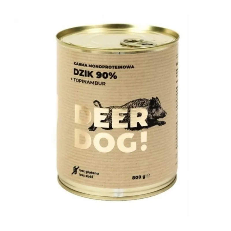 MOKRA KARMA DLA PSA DEER DOG DZIK + TOPINAMBUR 800G 93% MIĘSA MOKRA KARMA DLA PSA DEER DOG DZIK + TOPINAMBUR 800G 93% MIĘSA