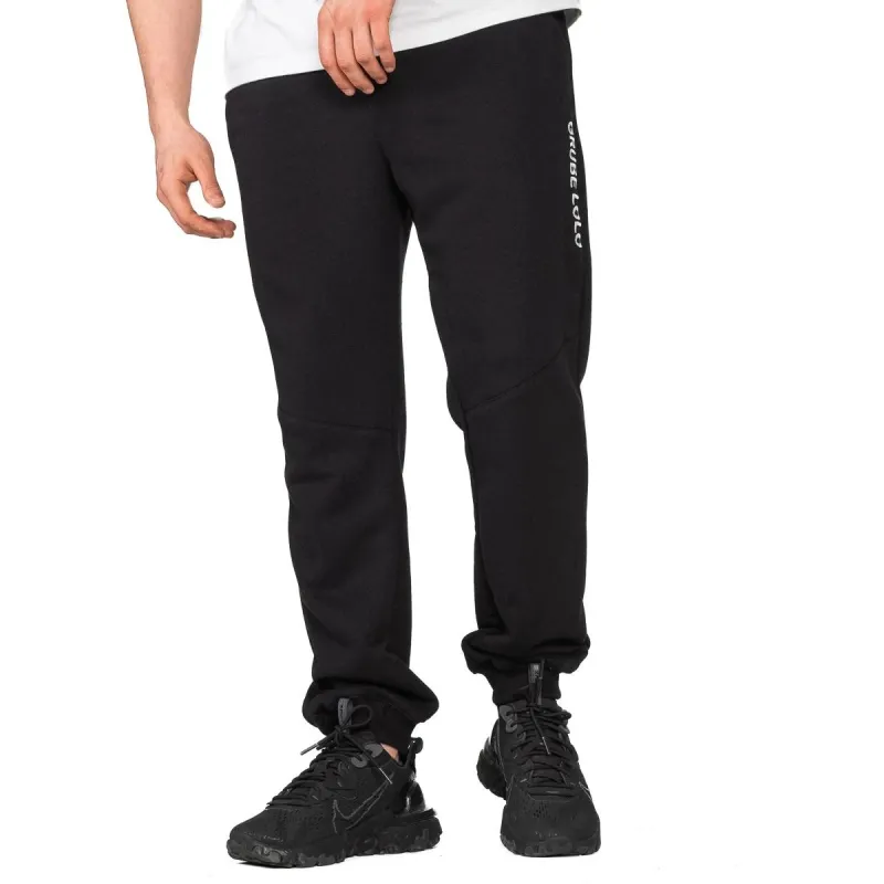 GRUBE LOLO SPODNIE DRESOWE MĘSKIE CZARNE XL HAFTOWANE LOGO GRUBE LOLO SPODNIE DRESOWE MĘSKIE CZARNE XL HAFTOWANE LOGO