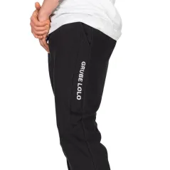 GRUBE LOLO SPODNIE DRESOWE MĘSKIE CZARNE XL HAFTOWANE LOGO