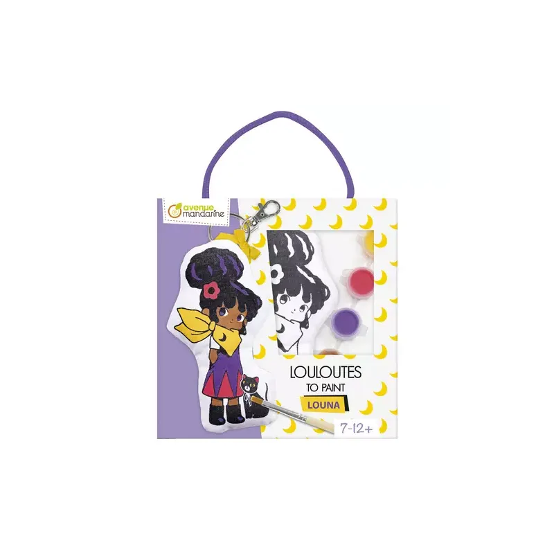BRELOK LALKA LOUNA DO SAMODZIELNEGO MALOWANIA KREATYWNY ZESTAW ARTYSTYCZNY 7+