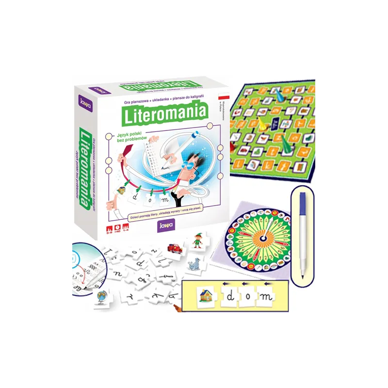 EDUKACYJNA GRA LITEROMANIA DLA DZIECI NAUKA PISANIA JAWA 4+