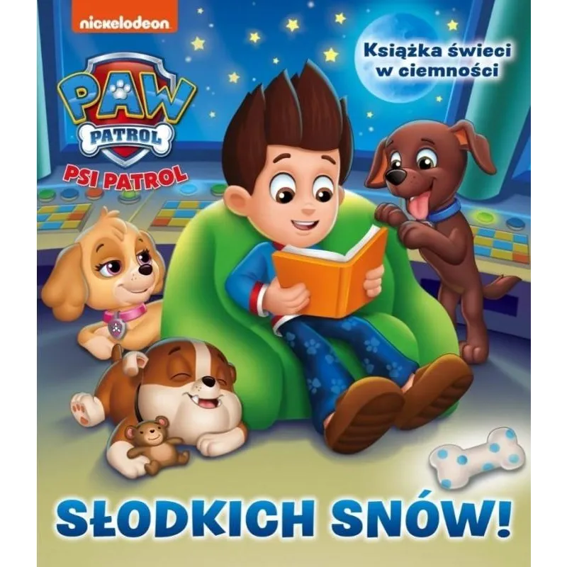 PSI PATROL SŁODKICH SNÓW! KSIĄŻKA ŚWIECĄCA W CIEMNOŚCI 18M+ - Media Service Zawada
