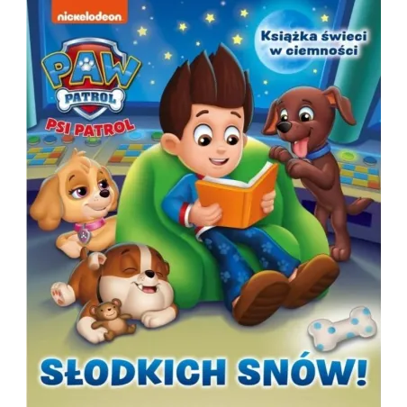 PSI PATROL SŁODKICH SNÓW! KSIĄŻKA ŚWIECĄCA W CIEMNOŚCI 18M+ - Media Service Zawada