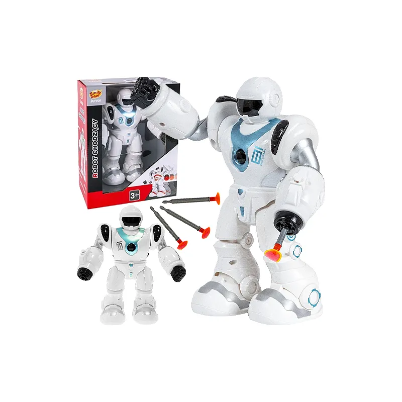 ROBOT INTERAKTYWNY ZIELONY CHODZI STRZELA STRZAŁKAMI ŚWIECI I WYDAJE DŹWIĘKI 6+