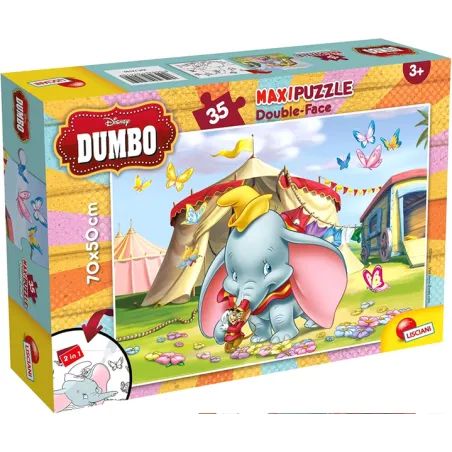Dumbo 35 Elementów Puzzle Dwustronne Lisciani 3+