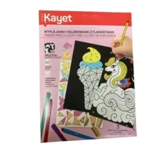 WYKLEJANKI I KOLOROWANKI Z FLAMASTRAMI KAYET 3+
