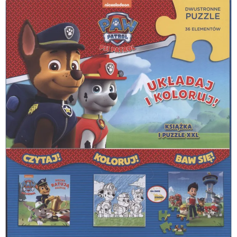 PSI PATROL PIESKI RATUJĄ ALASKĘ UKŁADAJ I KOLORUJ - Media Service Zawada PSI PATROL PIESKI RATUJĄ ALASKĘ UKŁADAJ I KOLORUJ - Media Service Zawada
