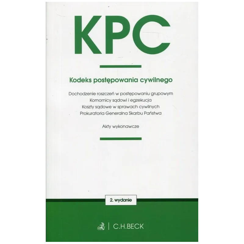 KODEKS POSTĘPOWANIA CYWILNEGO - C.H.Beck