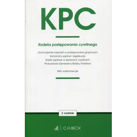 KODEKS POSTĘPOWANIA CYWILNEGO - C.H.Beck