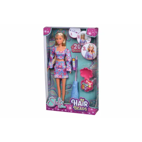 STEFFI LOVE MODNA LALKA 29 CM ZAPLATACZ I 20 KORALIKÓW 3+