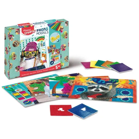 Foto Mozaiki Zwierzaki Fajniaki Zestaw Kreatywny Dla Dzieci 5+