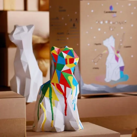 Figurka Gipsowa Do Kolorowania Lew Candellana Z Farbkami 3+