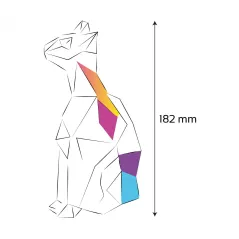 FIGURKA GIPSOWA DO KOLOROWANIA LEW CANDELLANA Z FARBKAMI 3+