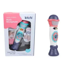 INTERAKTYWNY MIKROFON DLA MALUCHA Z EFEKTAMI ŚWIETLNYMI I DŹWIĘKOWYMI 12M+