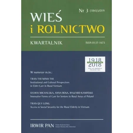 WIEŚ I ROLNICTWO 3/2019 - Scholar