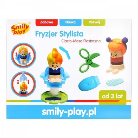 Masa Plastyczna Fryzjer Stylista Smily Play Zestaw Kreatywny Dla Dzieci 3+