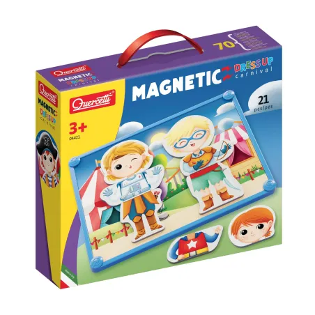 PUZZLE MAGNETYCZNE MAGNETIC DRESS UP KARNAWAŁ QUERCETTI 21 ELEMENTÓW 3+