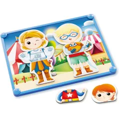 Puzzle Magnetyczne Magnetic Dress Up Karnawał Quercetti 21 Elementów 3+