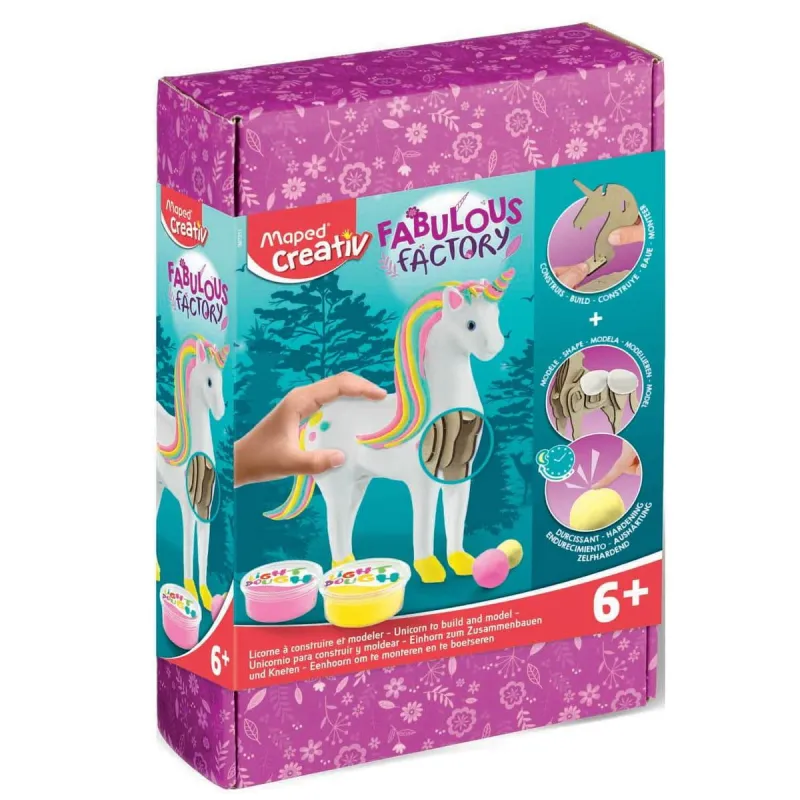 MASA PLASTYCZNA FABRYKA JEDNOROŻCÓW CREATIV ZESTAW KREATYWNY 6+ MASA PLASTYCZNA FABRYKA JEDNOROŻCÓW CREATIV ZESTAW KREATYWNY 6+
