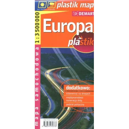 EUROPA 1:3 500 000 MAPA SAMOCHODOWA
