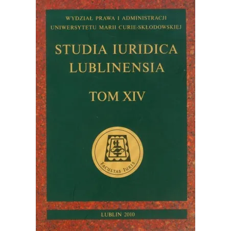 Studia Iuridica Lublinensia Xiv Studia Iuridica Lublinensia Xiv