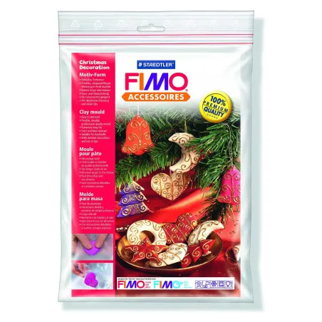 OZDOBY CHOINKOWE FORMY DO MAS PLASTYCZNYCH ODLEWÓW 6 MOTYWÓW SILIKONOWE STAEDTLER