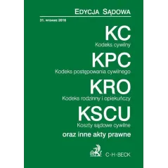 KODEKS CYWILNY KODEKS POSTĘPOWANIA CYWILNEGO KODEKS RODZINNY I OPIEKUŃCZY KOSZTY SĄDOWE CYWILNE Aneta Flisek - C.H.Beck