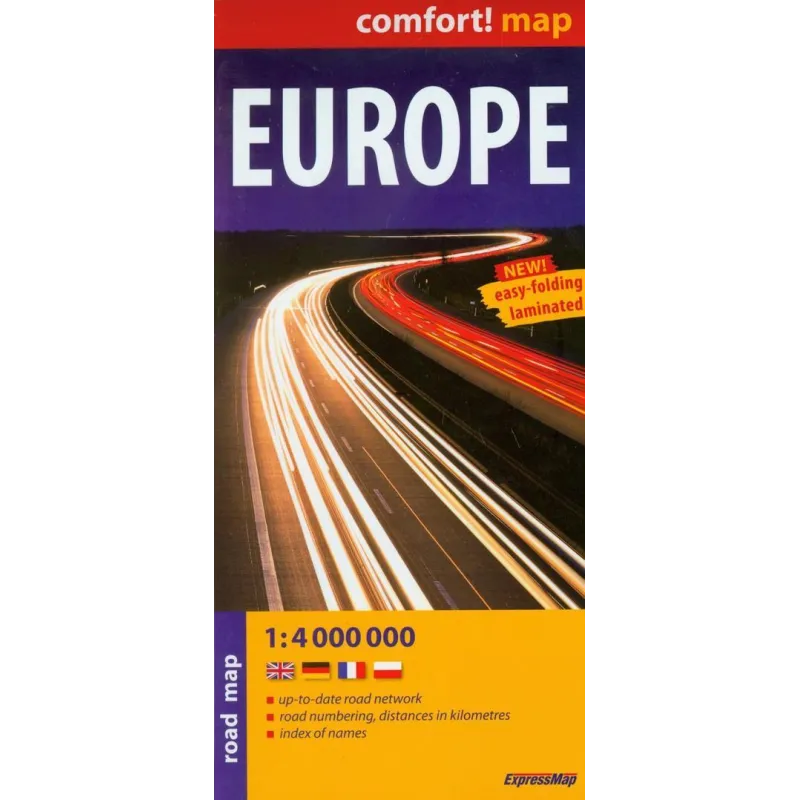 EUROPA. MAPA SAMOCHODOWA SKALA 1:4 000 000 - ExpressMap EUROPA. MAPA SAMOCHODOWA SKALA 1:4 000 000 - ExpressMap