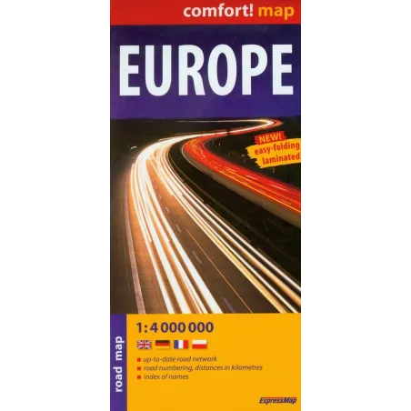 Europa. Mapa Samochodowa Skala 1:4 000 000 Europa. Mapa Samochodowa Skala 1:4 000 000