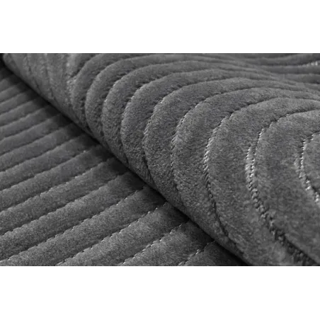 Dywan Do Salonu Płaskotkany 3D Koła Boho Antracyt 80X150Cm Juno