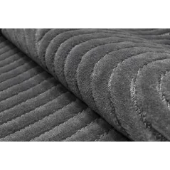 Dywan Do Salonu Płaskotkany 3D Koła Boho Antracyt 133X190Cm Juno