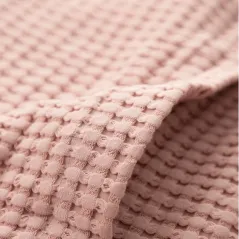 RĘCZNIK VAFFEL RÓŻOWY KĄPIELOWY Z RZEPEM 145X75 CM HOMLA
