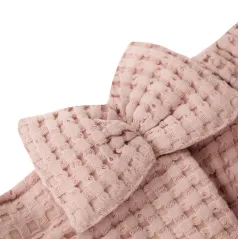 RĘCZNIK VAFFEL RÓŻOWY KĄPIELOWY Z RZEPEM 145X75 CM HOMLA