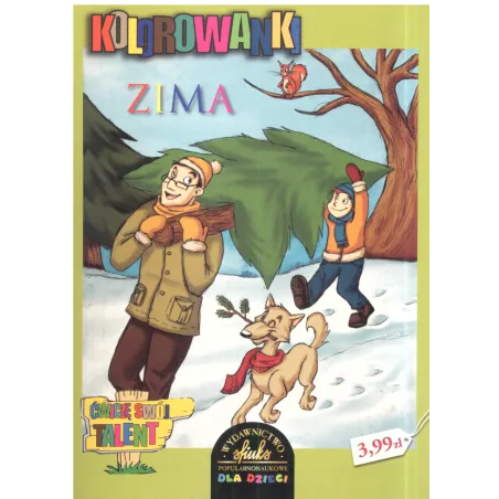 Zima Kolorowanka Bożonarodzeniowa