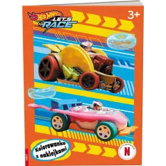Hot Wheels Lets Race kolorowanka z naklejkami NA1601