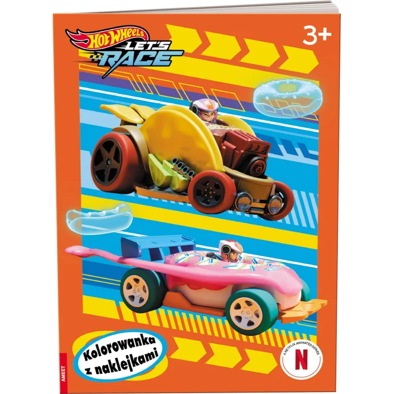 Hot Wheels Lets Race kolorowanka z naklejkami NA1601