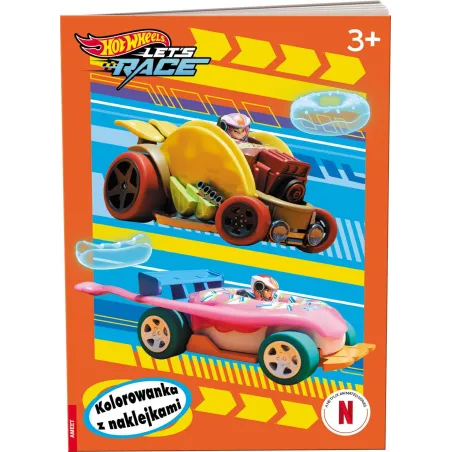 Hot Wheels Lets Race. Kolorowanka Z Naklejkami 3+