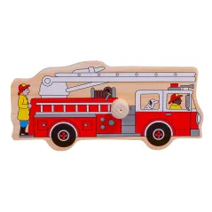 UKŁADANKA DREWNIANA Z UCHWYTAMI POJAZDY EDUKACYJNA ZABAWKA DLA DZIECI 18M+