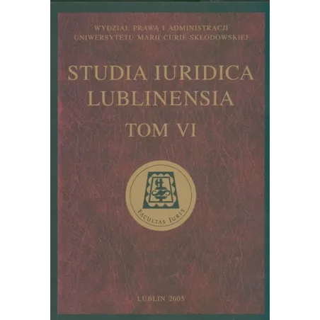 Studia Iuridica Lublinensia Vi Studia Iuridica Lublinensia Vi