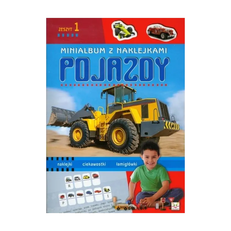 POJAZDY. MINIALBUM Z NAKLEJKAMI