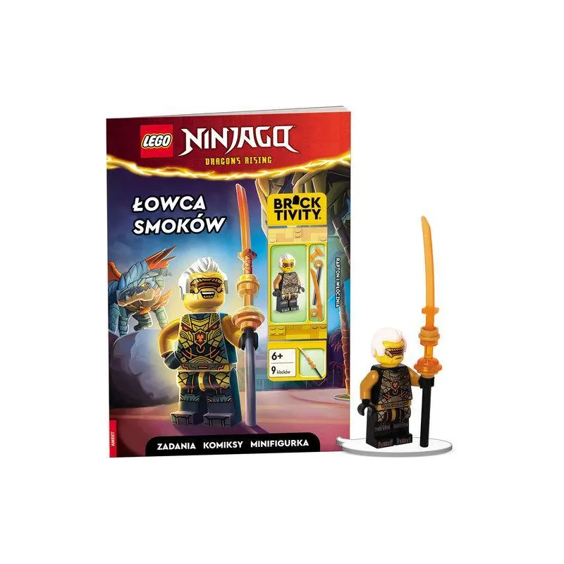 LEGO NINJAGO ŁOWCA SMOKÓW. ZADANIA, KOMIKSY, MINIFIGURKA 6+