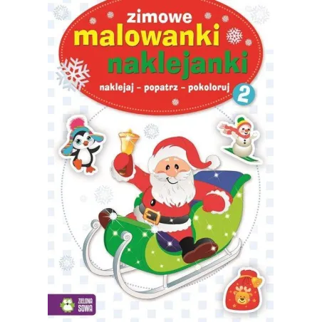 Zimowe Malowanki Naklejanki 2 4+