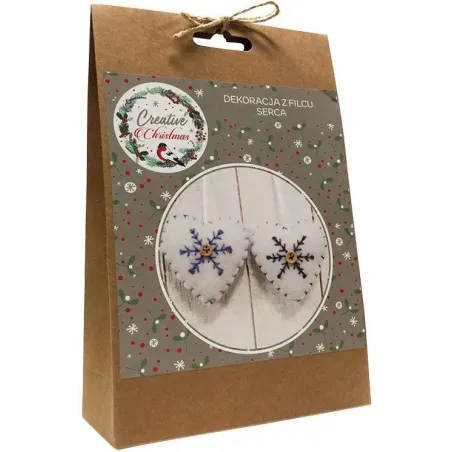 Dekoracja Z Filcu Serca Zestaw Kreatywny