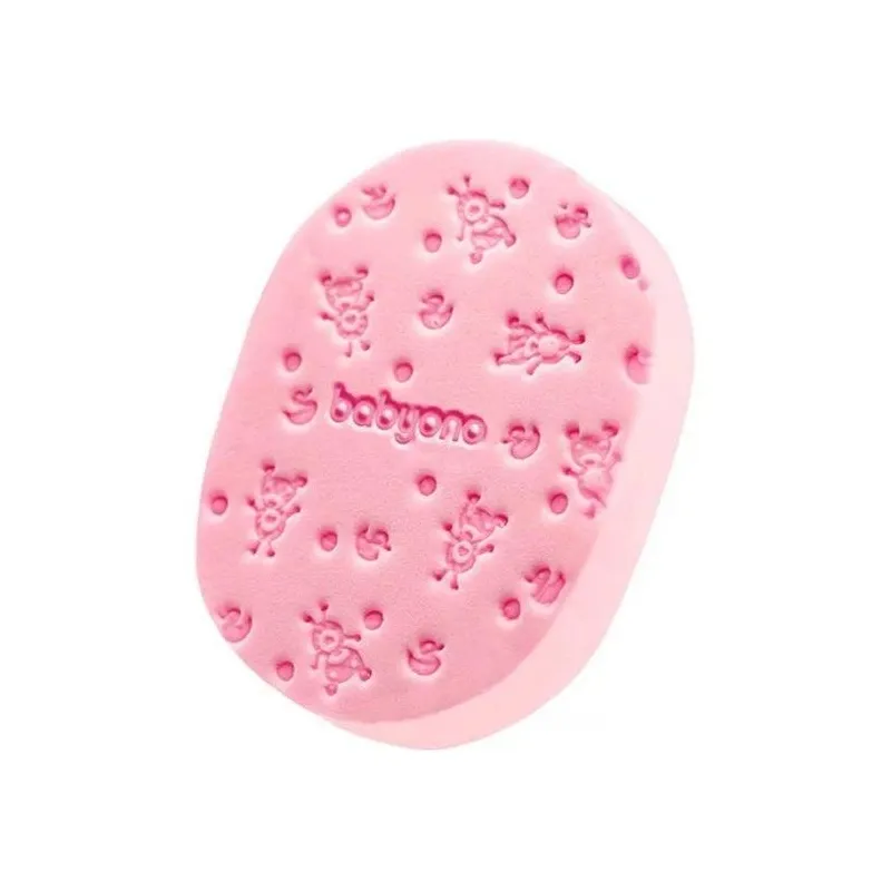 HIPOALERGICZNA GĄBKA KĄPIELOWA DLA NIEMOWLĄT RÓŻOWA BABYONO