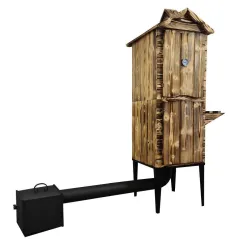 Wędzarnia Drewniana Ogrodowa Dwukomorowa Herborg Eh-010Op